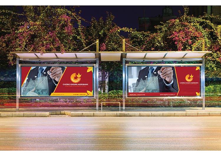 Mẫu thiết kế quảng cáo ngoài trời của Agriseco do Sao Kim thiết kế. 