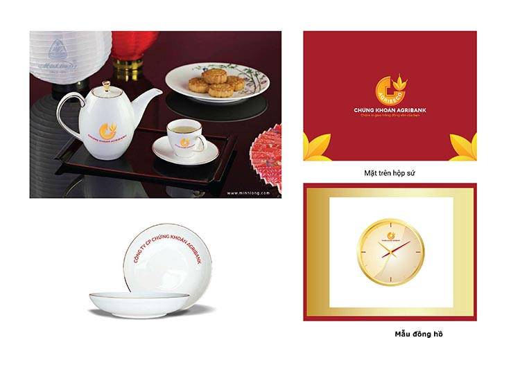 Thiết kế bộ quà tặng của Agriseco do Sao Kim thiết kế.