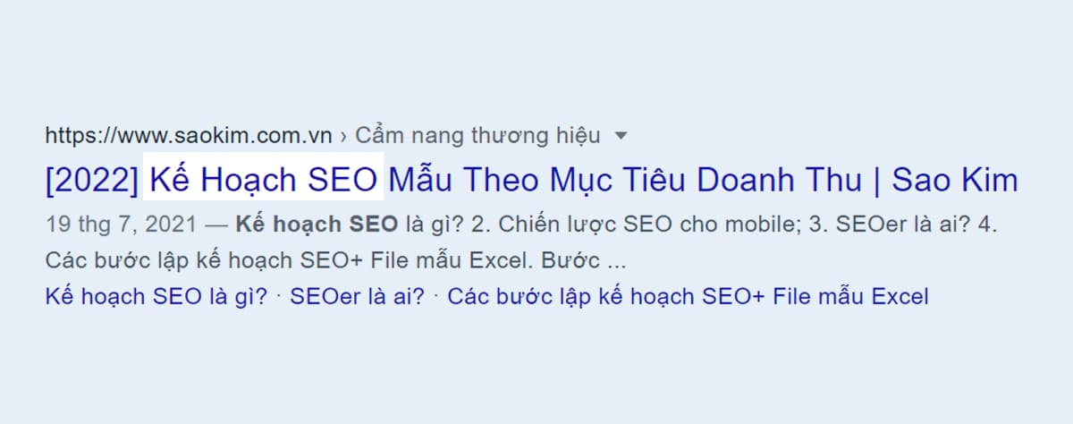 Tiêu chí viết bài chuẩn SEO: Từ khóa xuất hiện ở đầu tiêu đề
