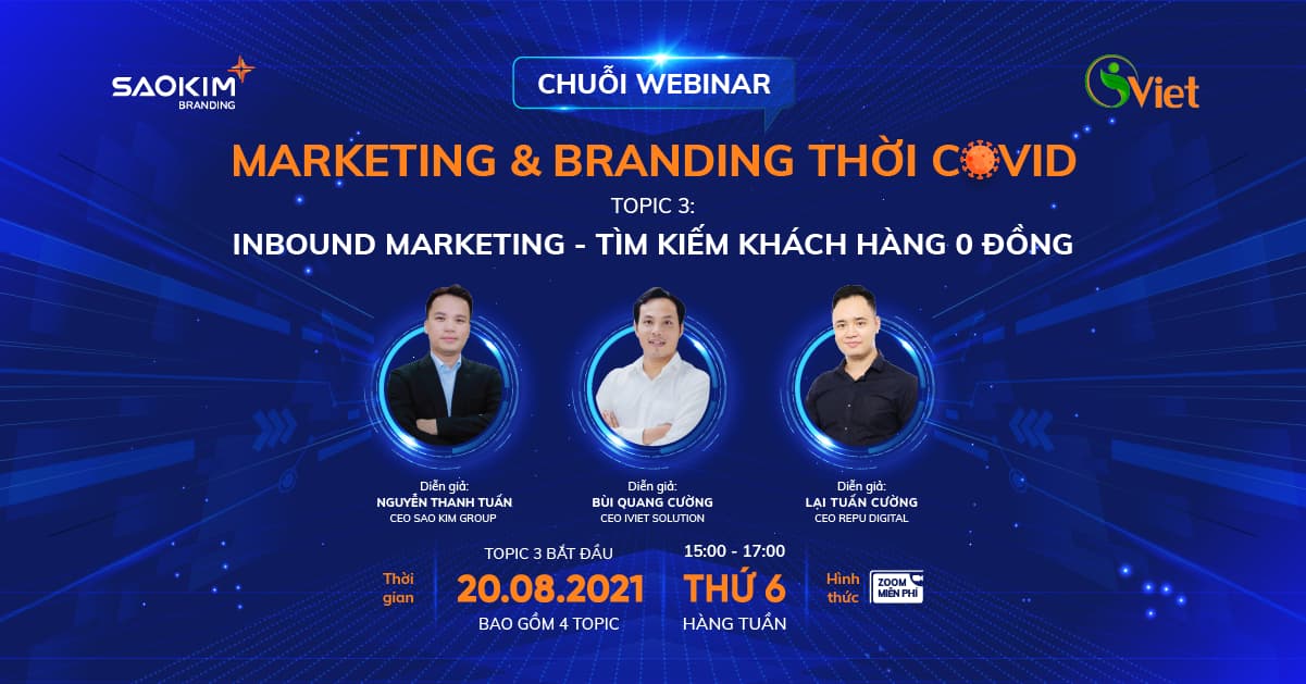 Webinar: Inbound Marketing - Tìm kiếm khách hàng 0 đồng