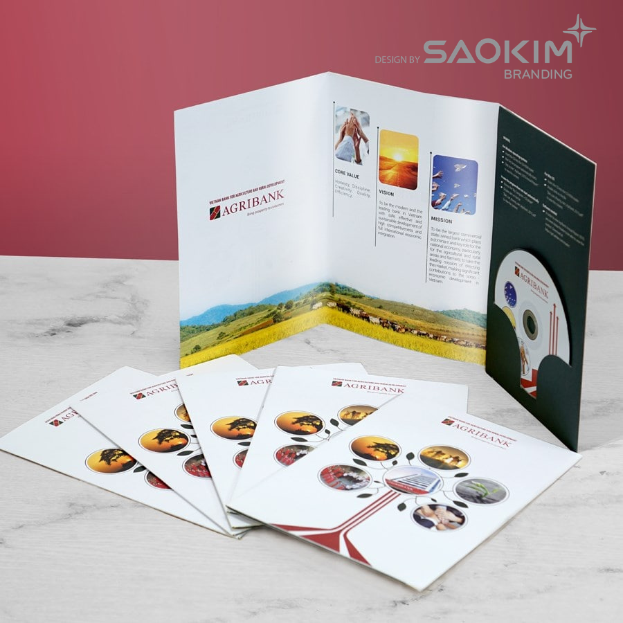 Mẫu thiêt kế Báo cáo thường niên Agribank do Sao Kim Branding thực hiện