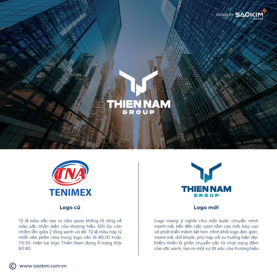 Logo Thiên Nam Group do Sao Kim thiết kế Logo Thiên Nam Group do Sao Kim thiết kế