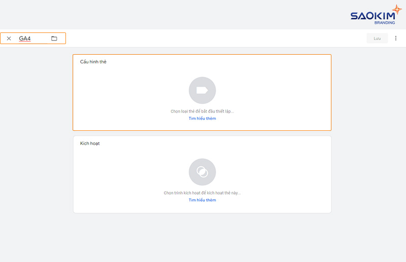 Đặt tên thẻ GA4 Cài đặt Google Analytics bằng Tag Manager - Đặt tên thẻ GA4