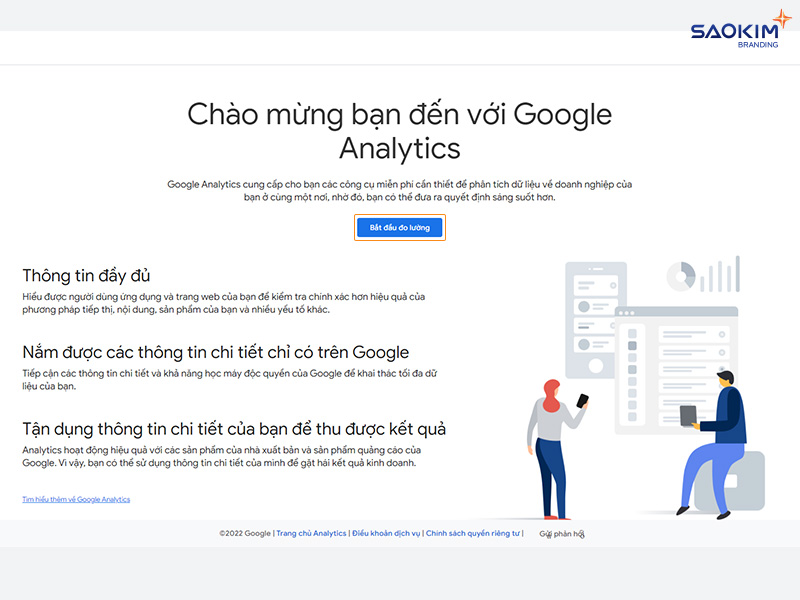 Bắt đầu đăng ký Google Analytics Cài đặt tài khoản Google Analytics - Bắt đầu đăng ký