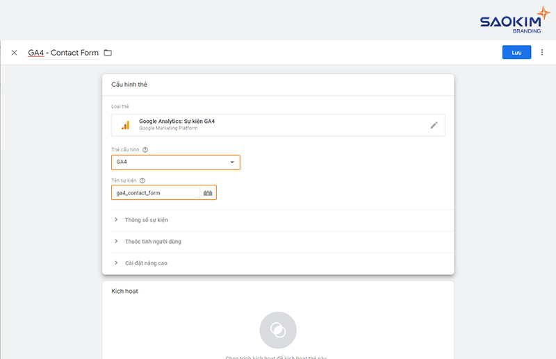 Đặt tên sự kiện chuyển đổi điền form Cài đặt chuyển đổi điền Form bằng Google Tag Manager - Đặt tên sự kiện chuyển đổi điền form