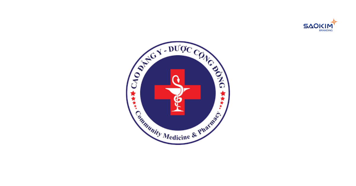 Mẫu logo trường Cao đẳng Y dược Cộng đồng