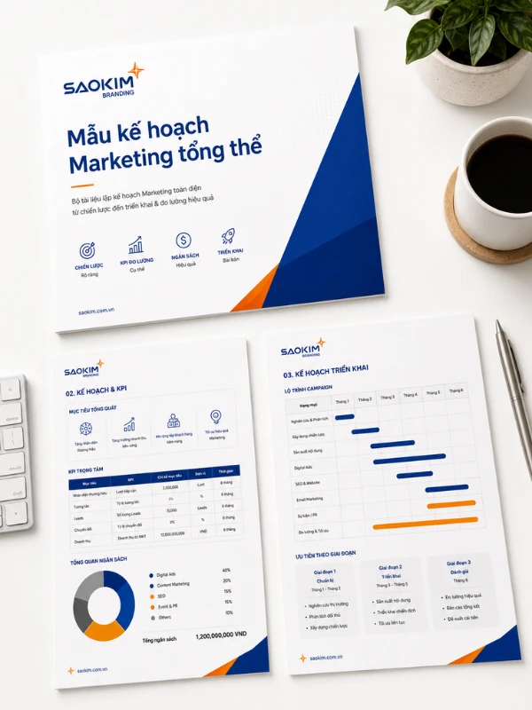 Mẫu kế hoạch Marketing tổng thể cho doanh nghiệp Startup, SMEs
